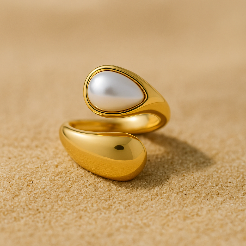 TIGERS EYE RING (WHITE)