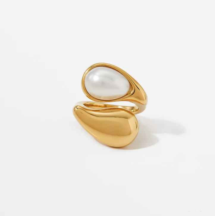 TIGERS EYE RING (WHITE)